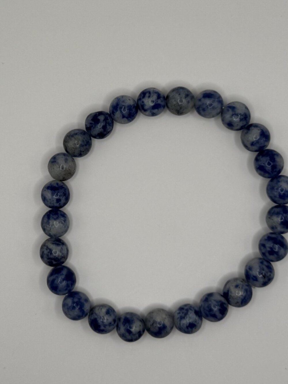Men's Blue Bead Bracelet